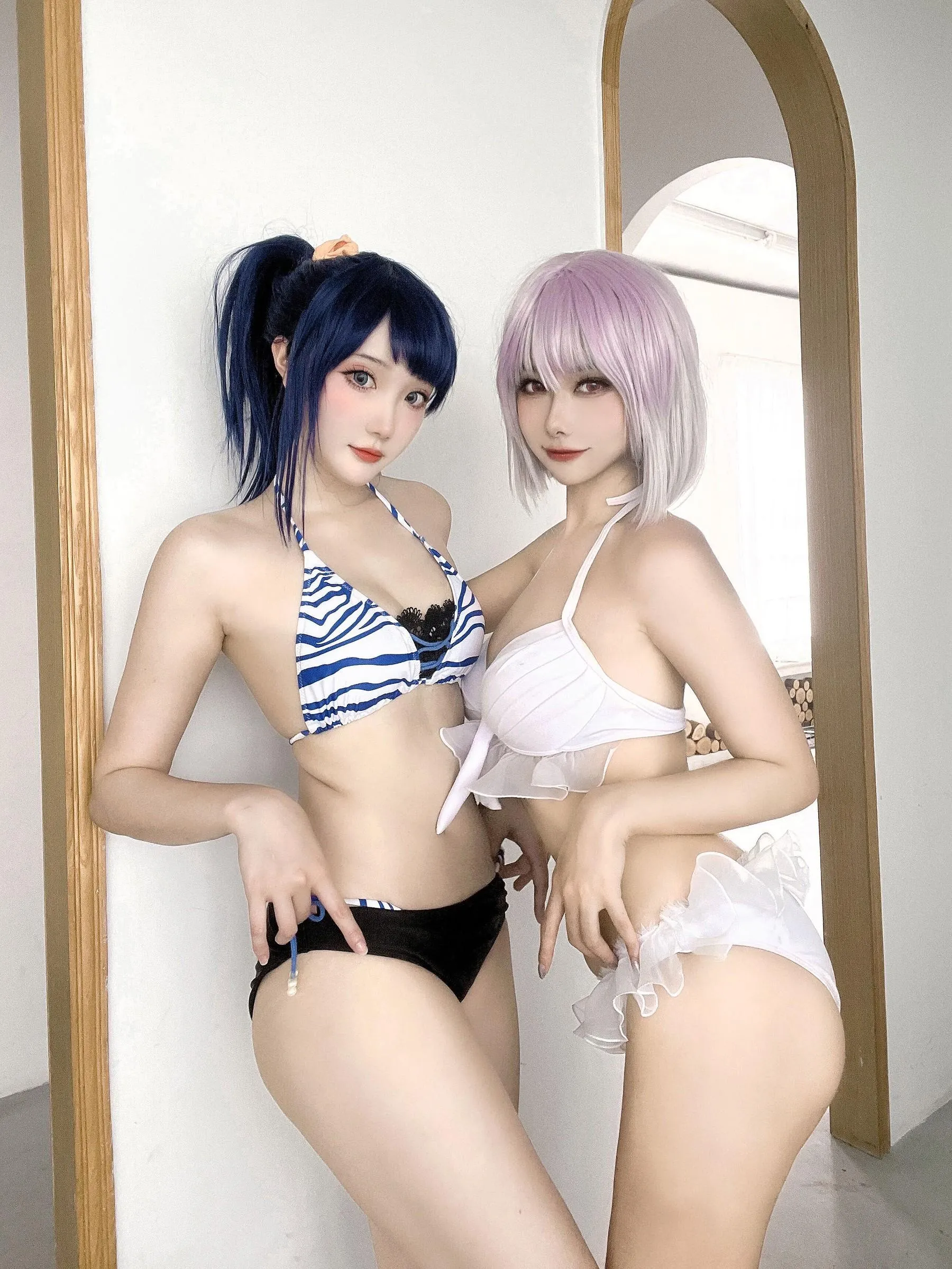 Momoko葵葵 – NO.35 瓜希酱 SSSS.GRIDMAN 宝多六花新条茜 泳装-古利特自拍 [30P]插图9